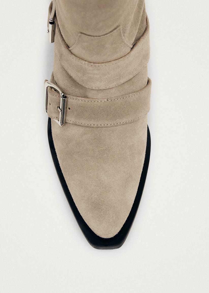 Alohas Ryder Suede Beige Leather Boots