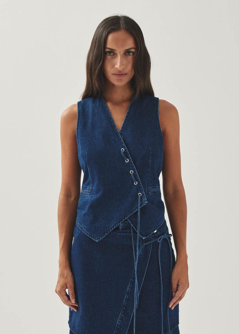 Alohas Sabre Chaleco Vaquero Azul