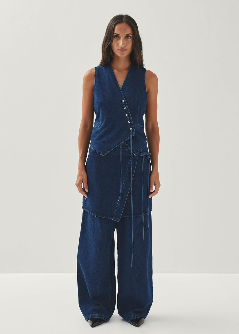 Alohas Sabre Chaleco Vaquero Azul