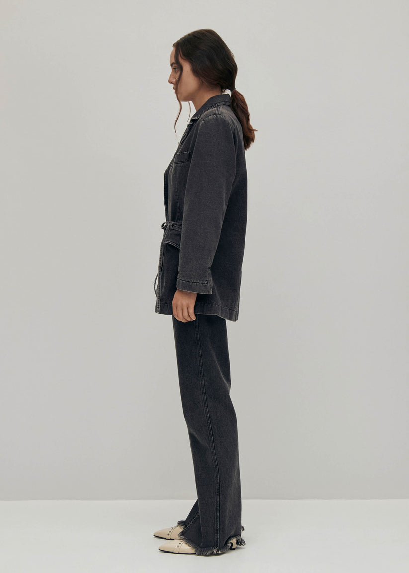 Alohas Sandra Blazer Vaquera Negra