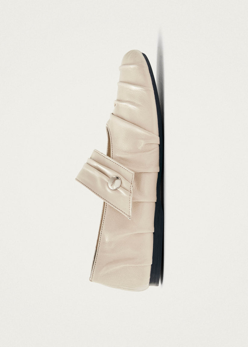 Alohas Shay Bailarinas De Cuero Color Crema