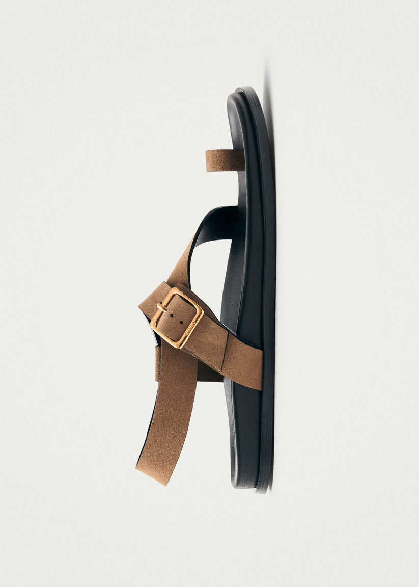 Alohas Siren Sandalias De Cuero Ante Color Tan