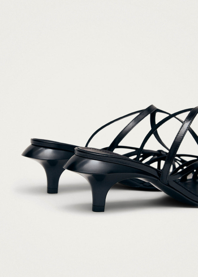 Alohas Soleia Sandalias De Cuero Negro