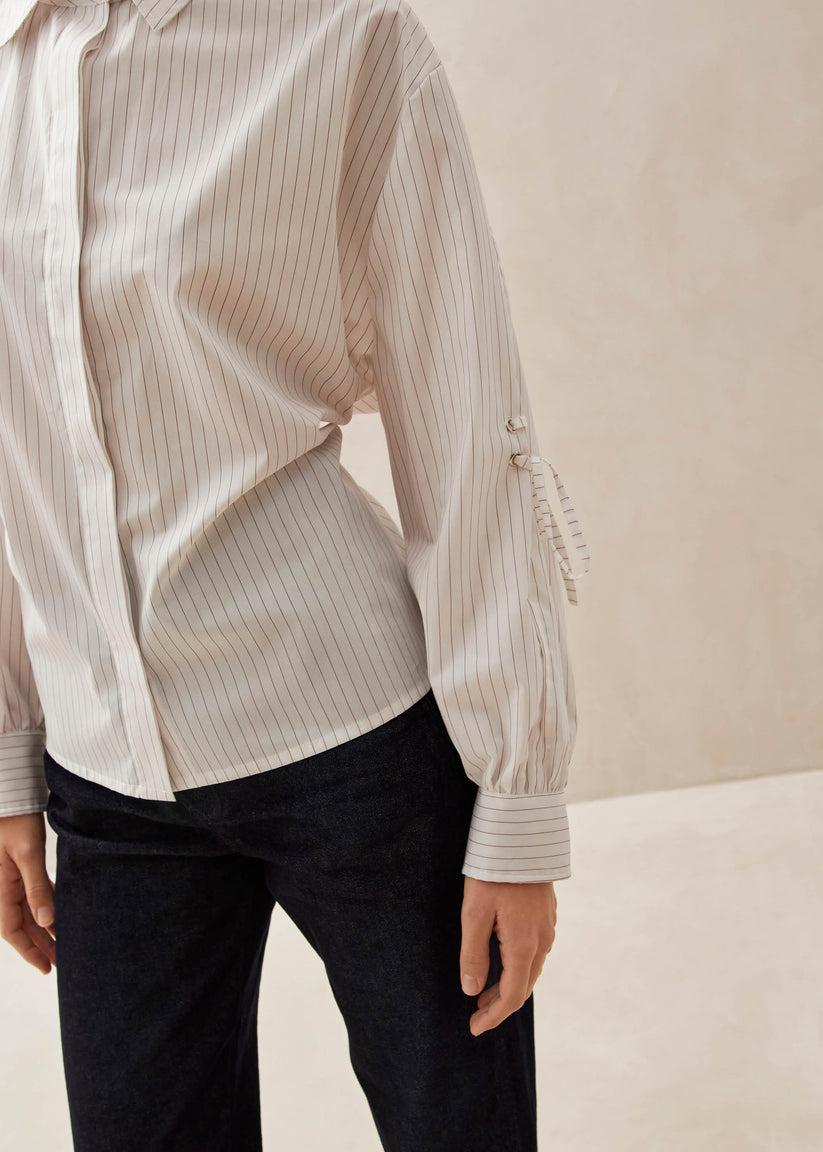 Alohas Sugar Red Thin Stripes Shirt