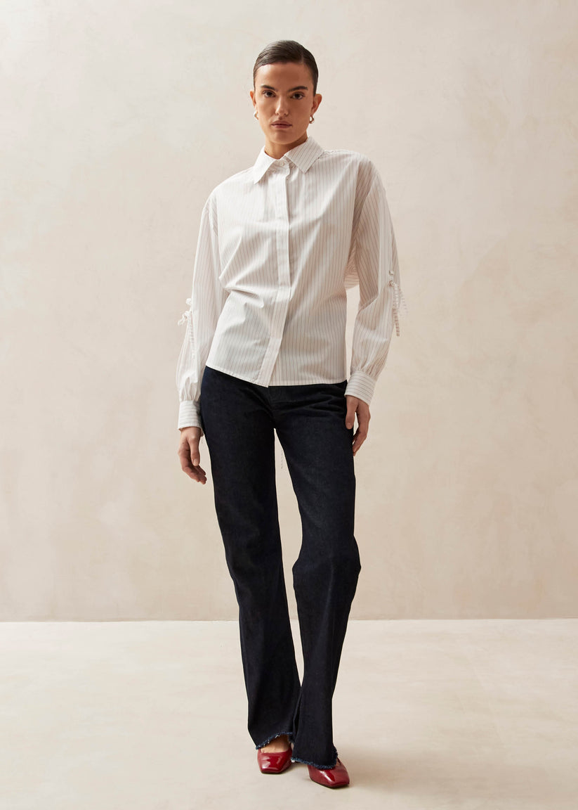 Alohas Sugar Red Thin Stripes Shirt