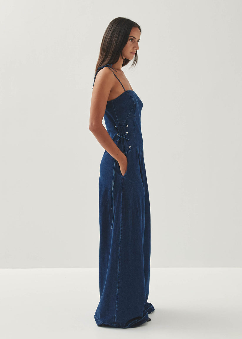 Alohas Tania Mono Vaquero Azul