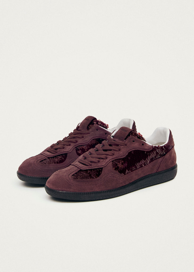 Alohas Tb.490 Glint Burgundy Leather Sneakers
