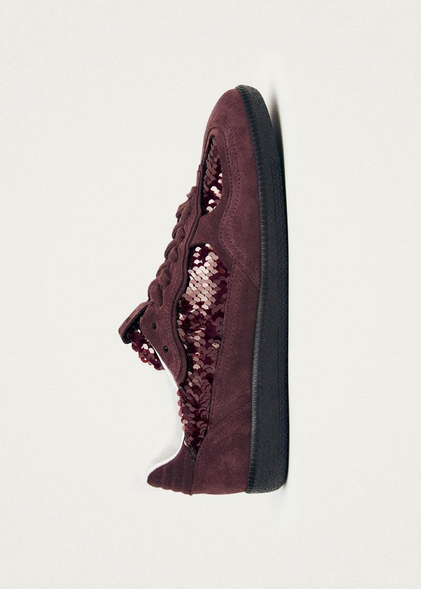 Alohas Tb.490 Glint Burgundy Leather Sneakers