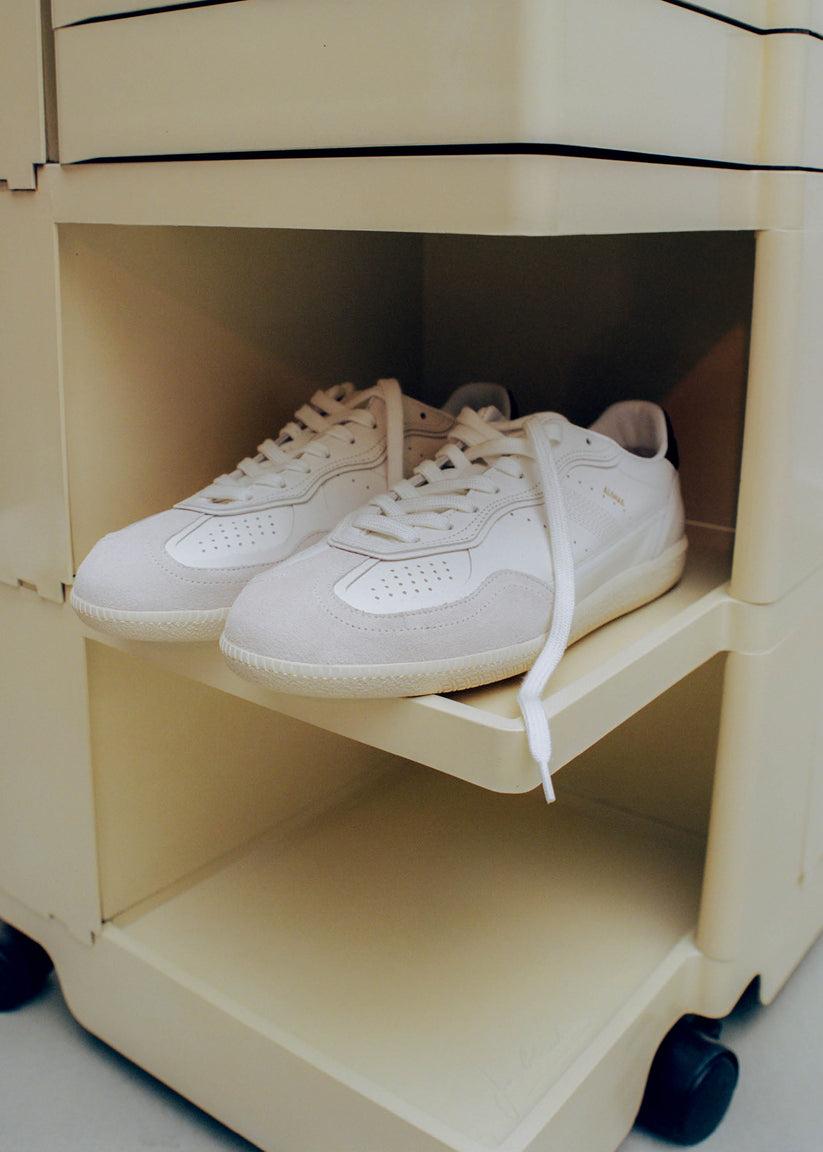 Alohas Tb.490 Zapatillas De Piel Blancas Y Negras