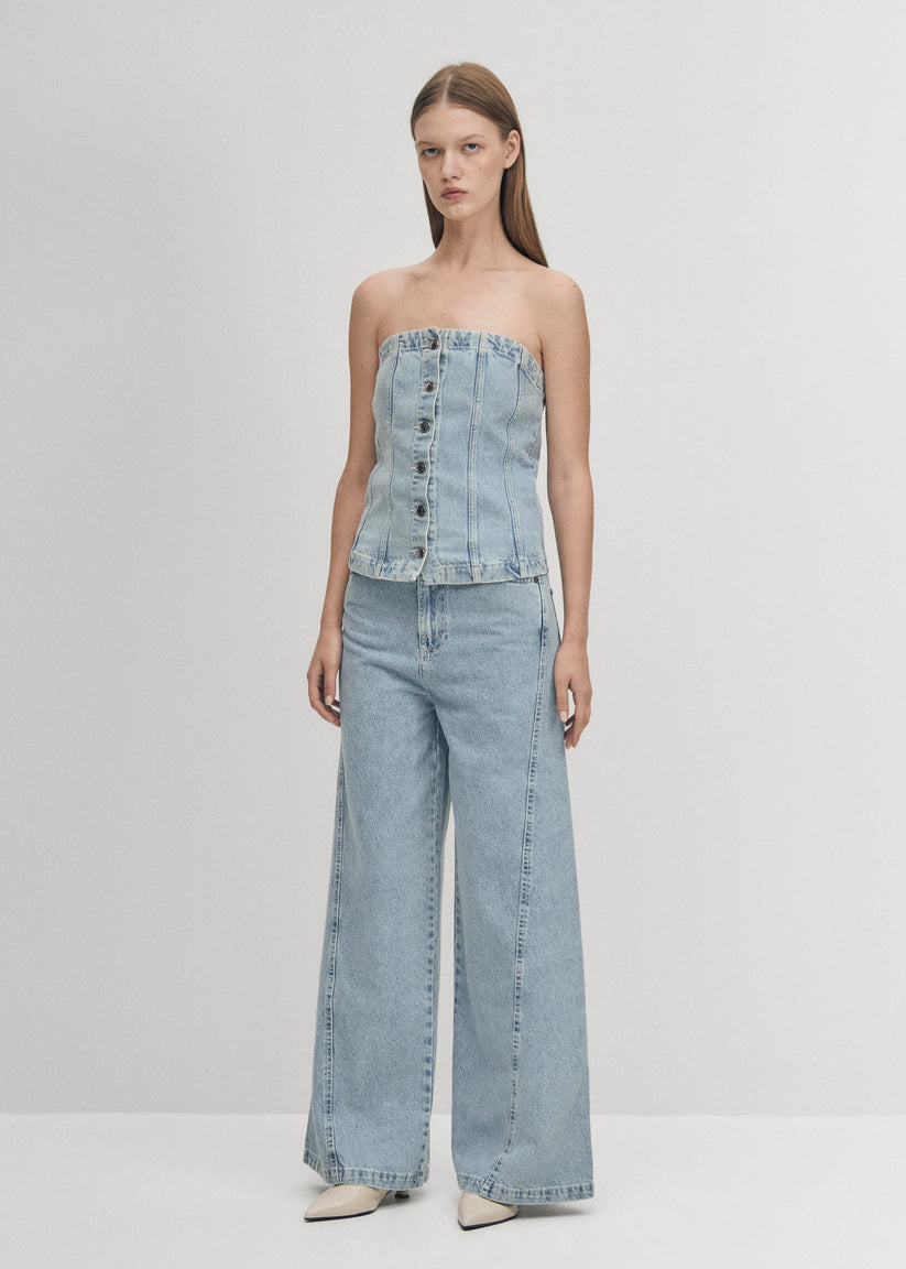 Alohas Troyes Top Vaquero Azul