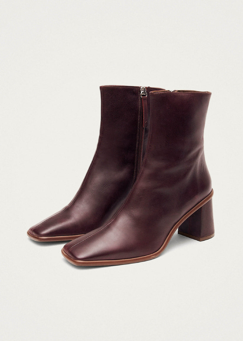 Alohas West Cape Botas Rojas De Piel