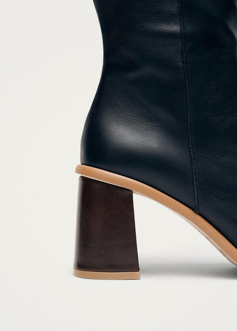 Alohas West Vintage Botas Negras De Piel