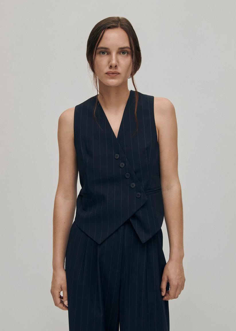 Alohas Poppy Chaleco De Raya Diplomática En Azul Marino