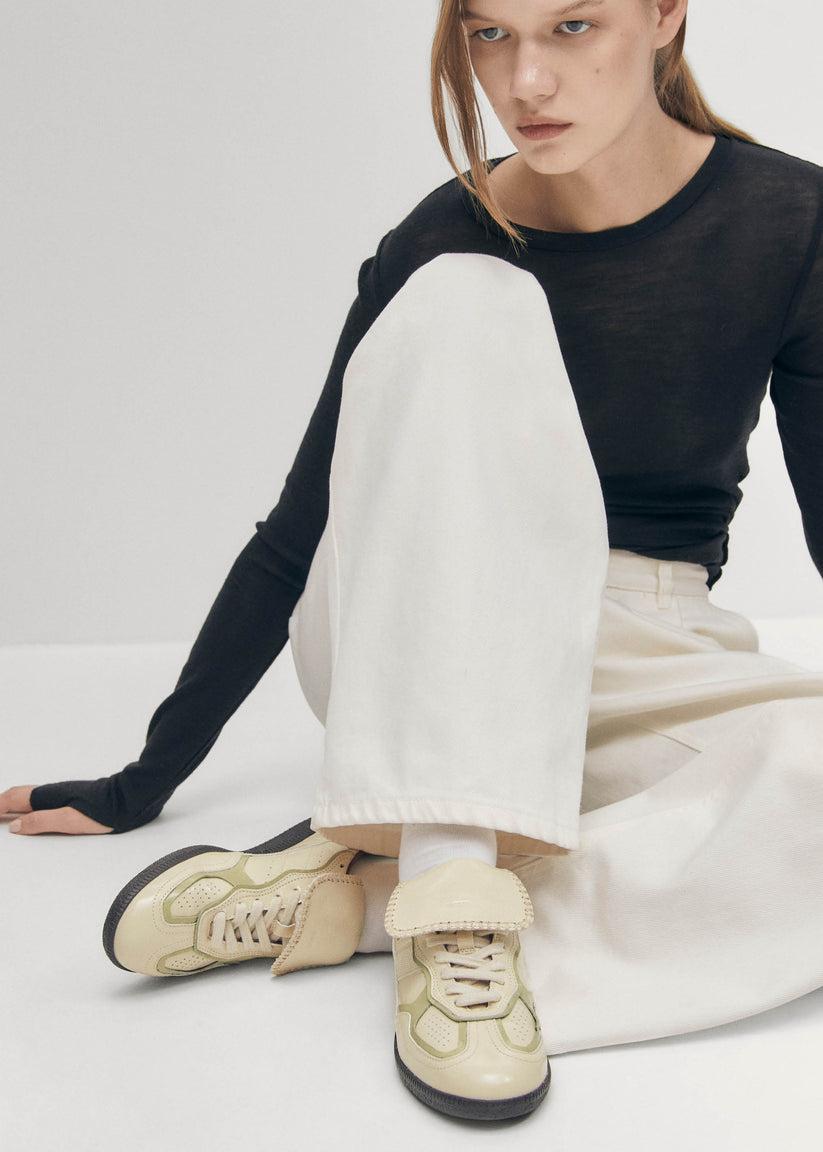 Alohas Tb.490 Club Onix Zapatillas De Cuero Color Crema