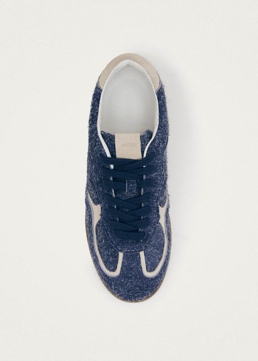 Alohas Tb.490 Rife Suede Fuzzy Zapatillas De Cuero Azul