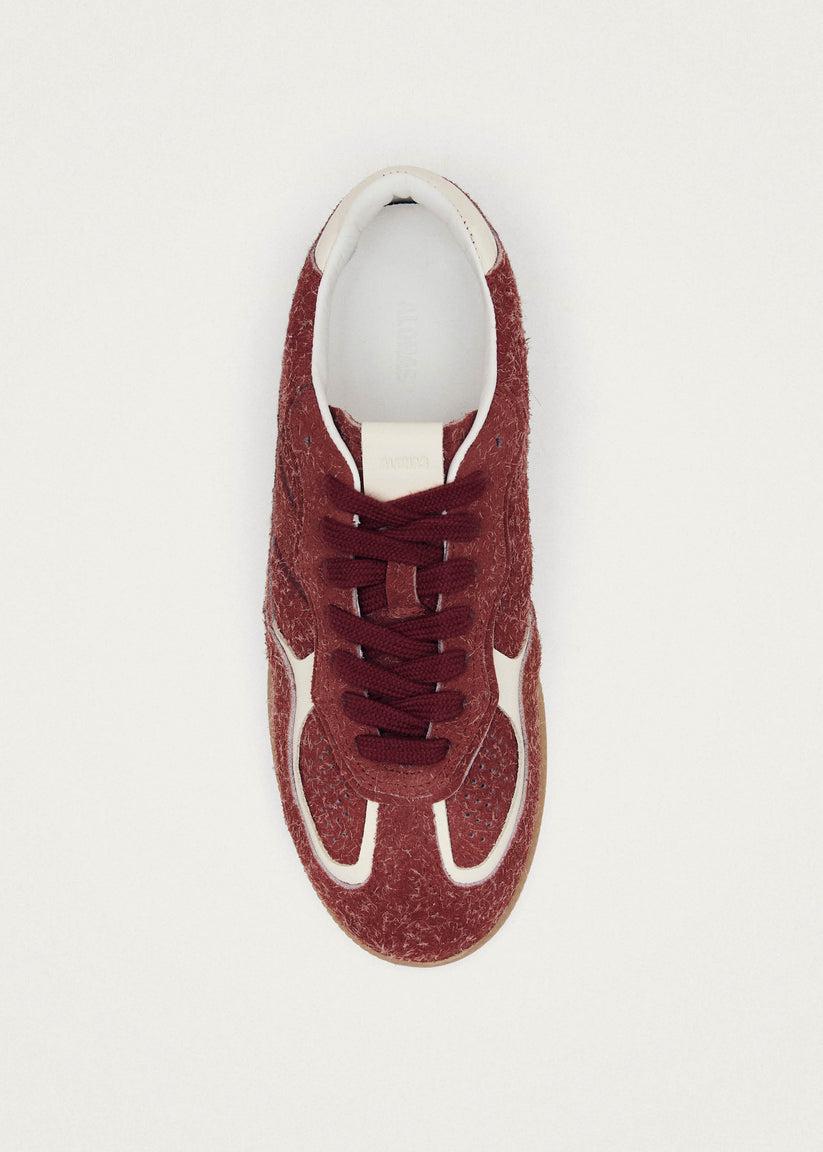 Alohas Tb.490 Rife Suede Fuzzy Zapatillas De Cuero Rojo