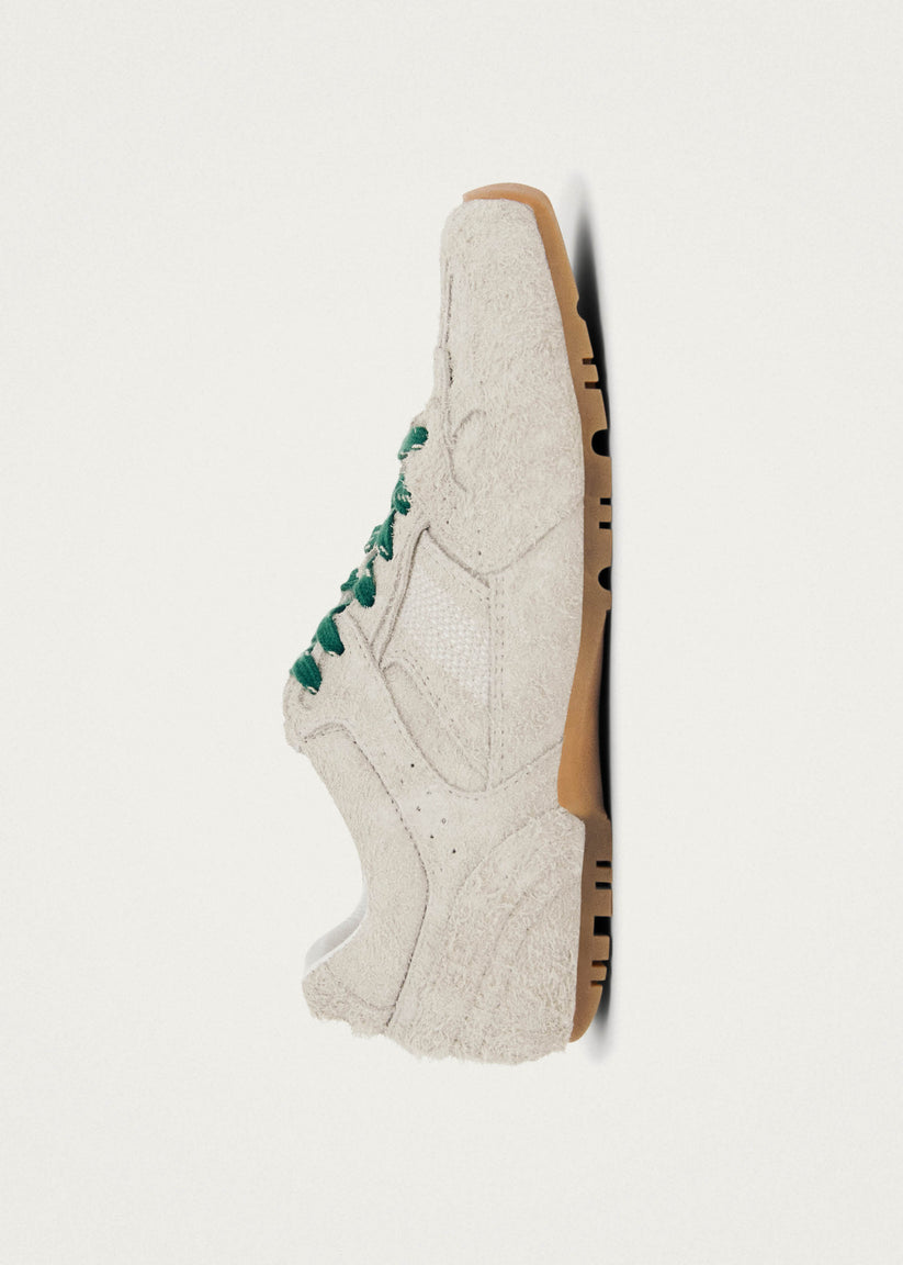 Alohas Tb.56 Suede Fuzzy Zapatillas De Cuero Gris Claro