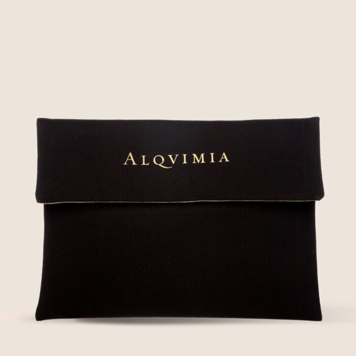 Alqvimia Neceser negro de algodón orgánico