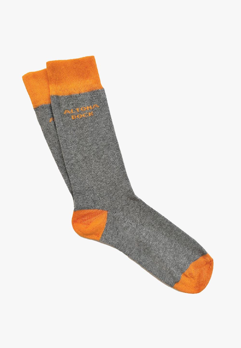 Altonadock Calcetines Grises Y Naranjas