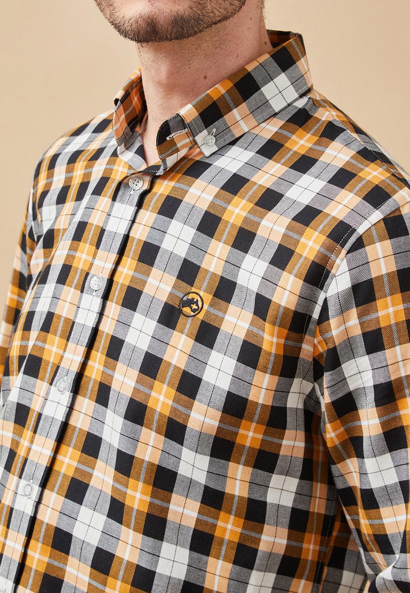 Altonadock Camisa Cuadros Amarillo