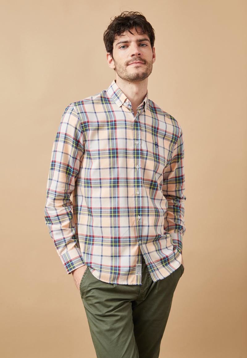 Altonadock Camisa Cuadros Beige