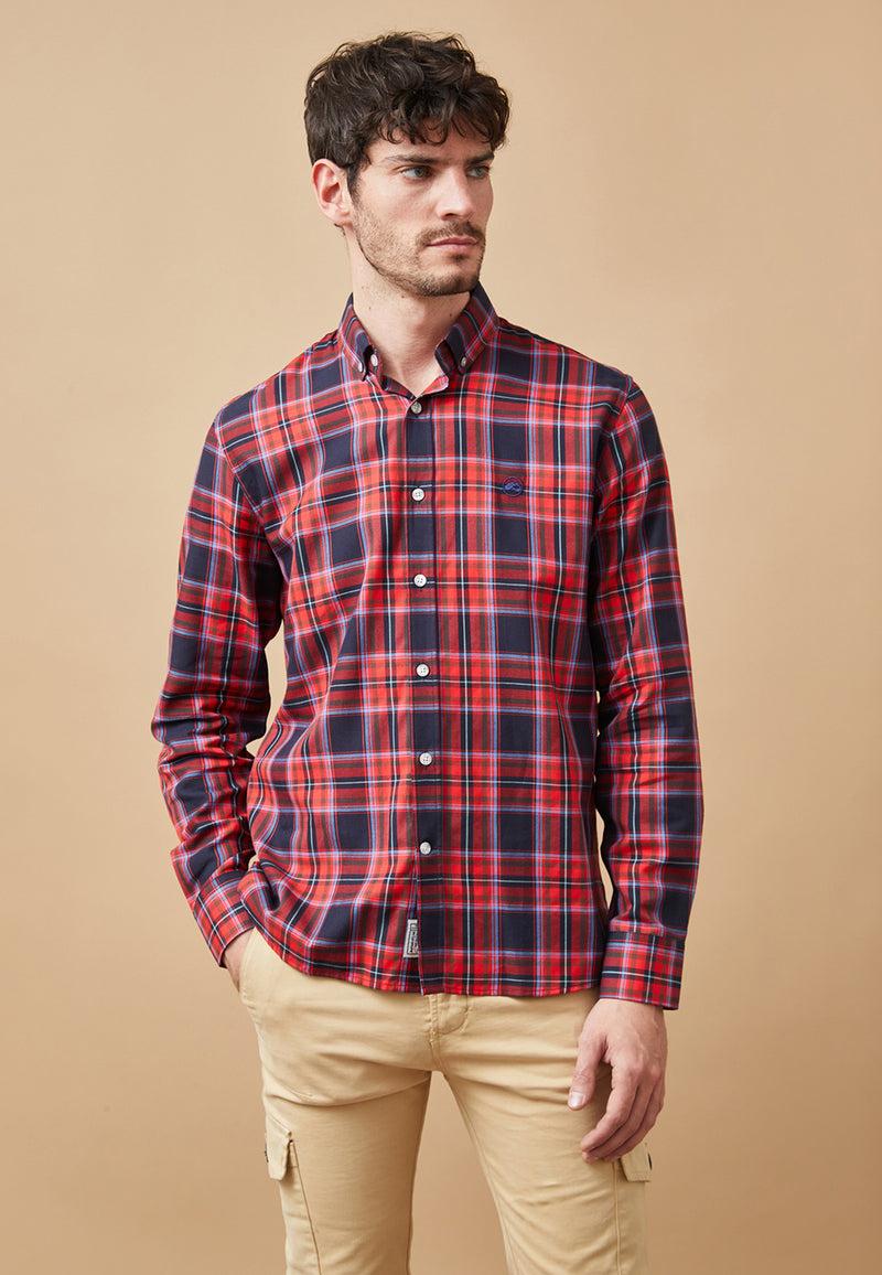 Altonadock Camisa Cuadros Granate