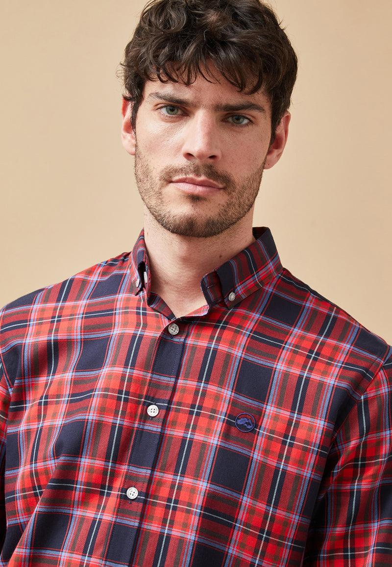 Altonadock Camisa Cuadros Granate