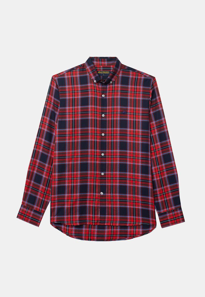 Altonadock Camisa Cuadros Granate