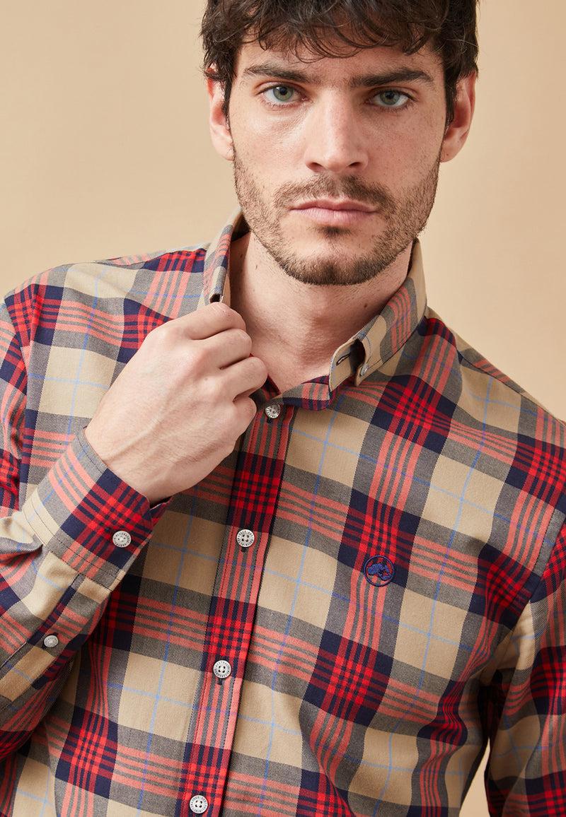 Altonadock Camisa Cuadros Marrón