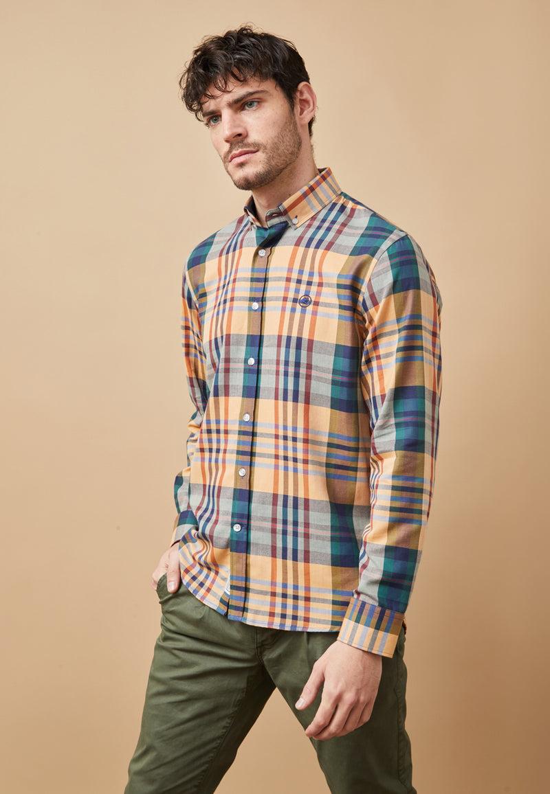 Altonadock Camisa Cuadros Mostaza