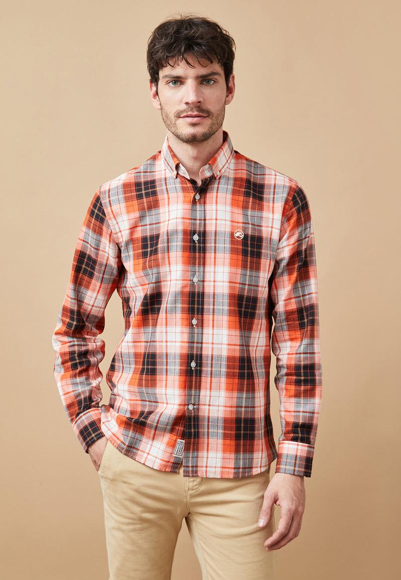 Altonadock Camisa Cuadros Naranja
