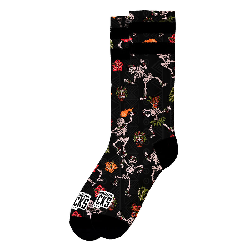 American Socks Dancing Skeletons - Mid High