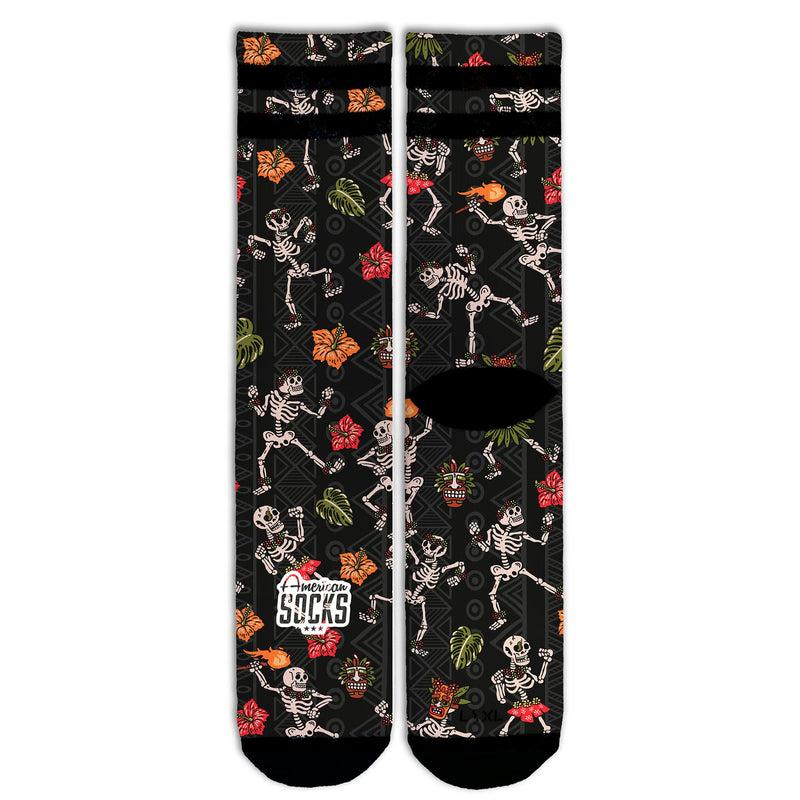 American socks Dancing Skeletons - Mid High