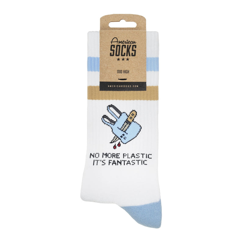 American Socks No More Plastic - Mid High
