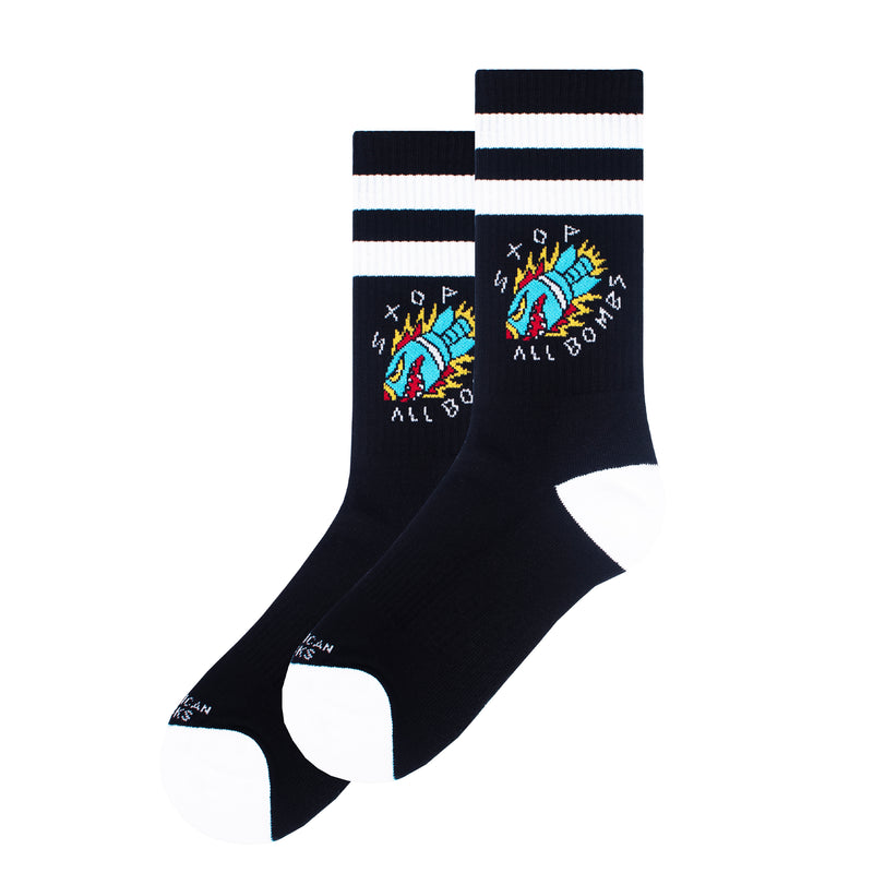 American socks Stop All Bombs - Mid High