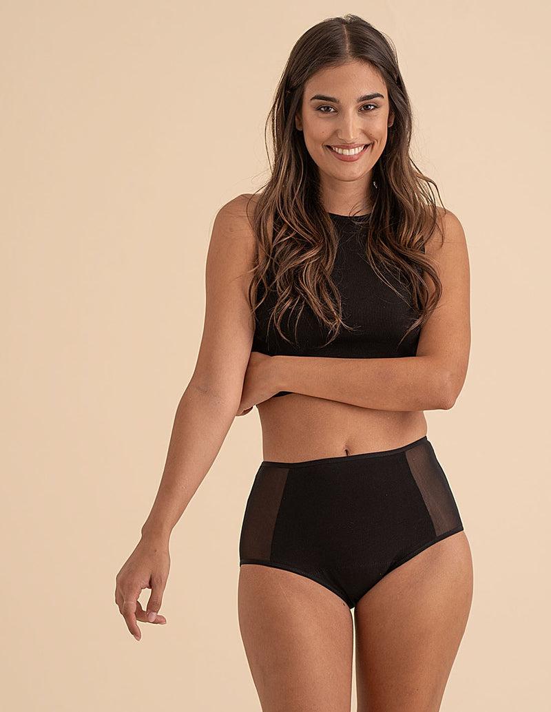 Anaissa 2 Bragas menstruales reutilizables de algodón para flujo abundante e incontinencias Valeria