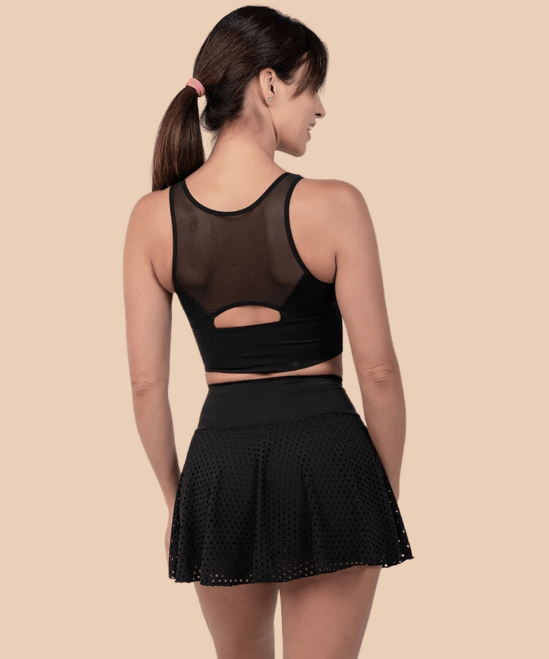 Anaissa Falda troquelada con short interior Hampy