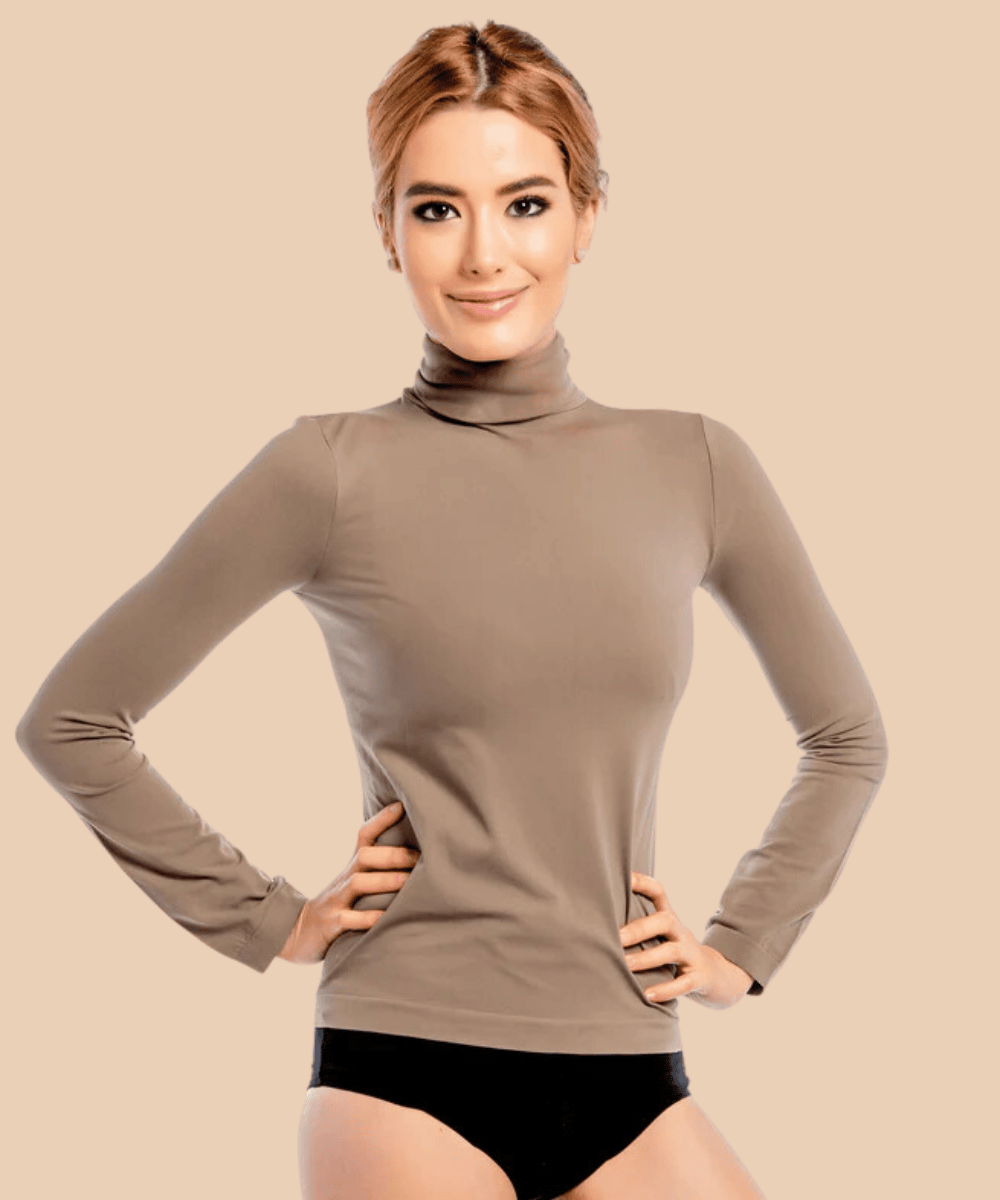 Anaissa Camiseta De Cuello Alto Con Fibra Emana 3D Vera