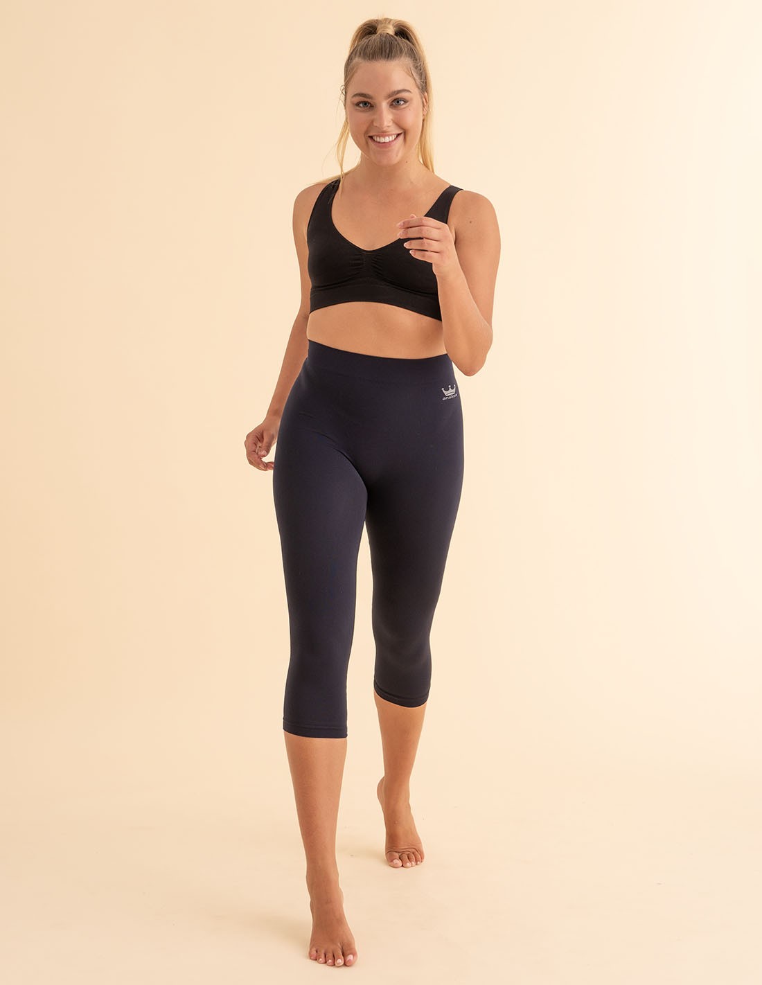 Anaissa Legging Noche Capri Con Fibra Emana 160 Den Nina