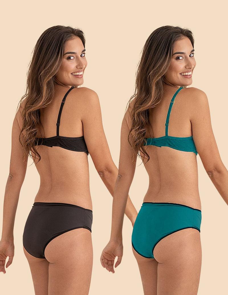 Anaissa Pack:2 Bikinis menstruales para adolescente flujo abundante Céline