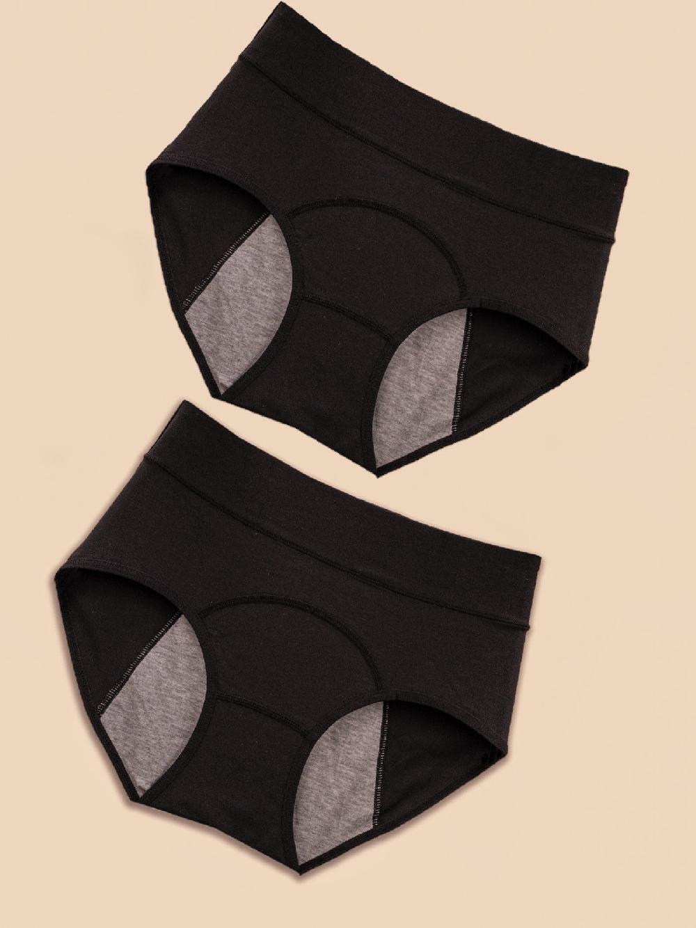 Anaissa Pack 2 Bragas Menstruales De Algodón Para Incontinencias Leves A Prueba De Fugas Indy