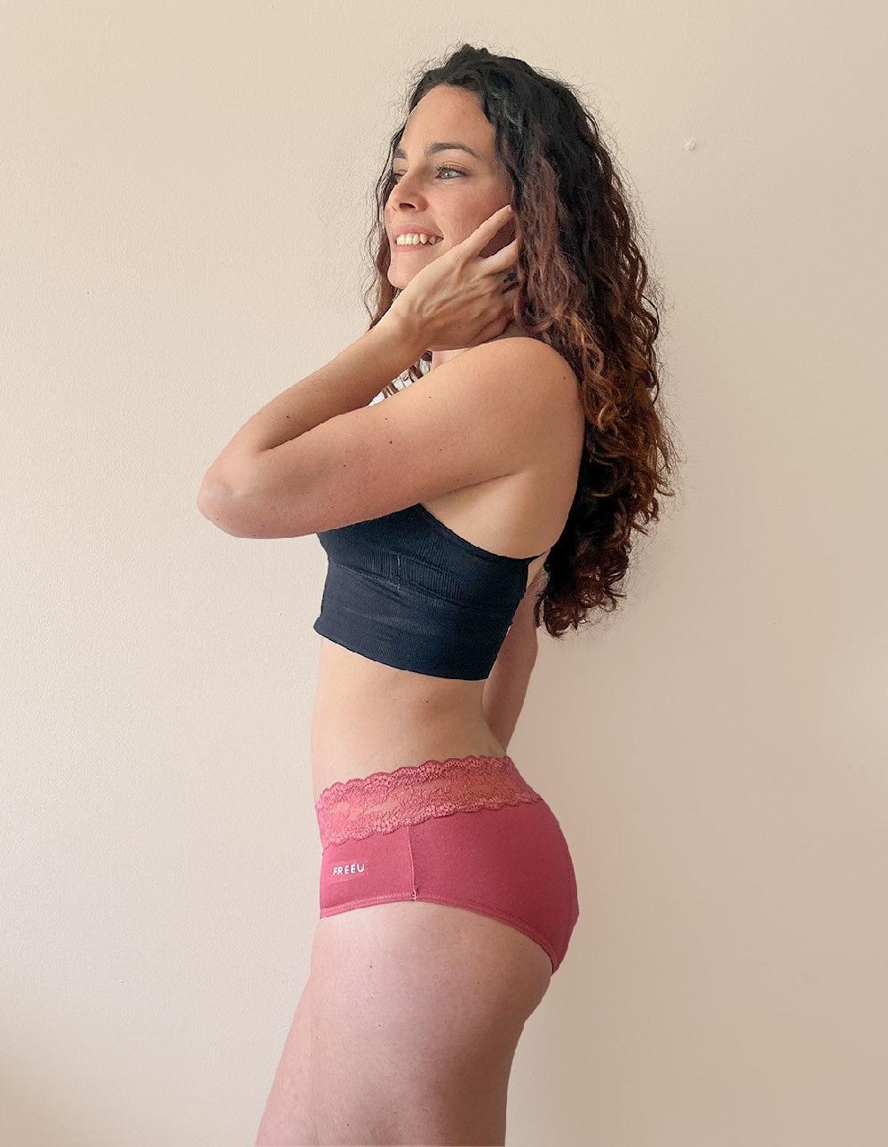 Anaissa Pack 2 Bragas Menstruales Reutilizables Fabricadas En Bambú Flujo Abundante Lola