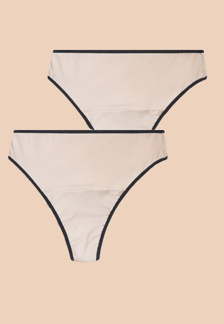 Anaissa Pack 2 Tangas menstruales fabricada en algodón Flujo moderado Jolie