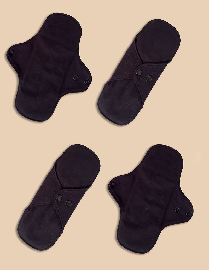 Anaissa Pack 4 compresas reutilizables de algodón extraabsorbentes para la recuperación posparto u incontinencias graves UY