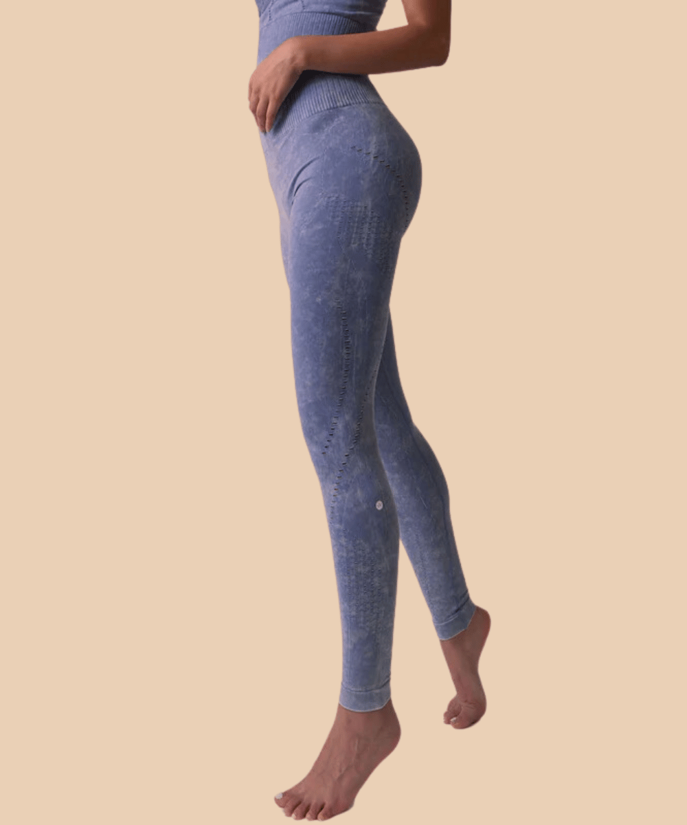 Anaissa Set: Legging Y Top Deportivo Con Fibra Emana 3D Stone