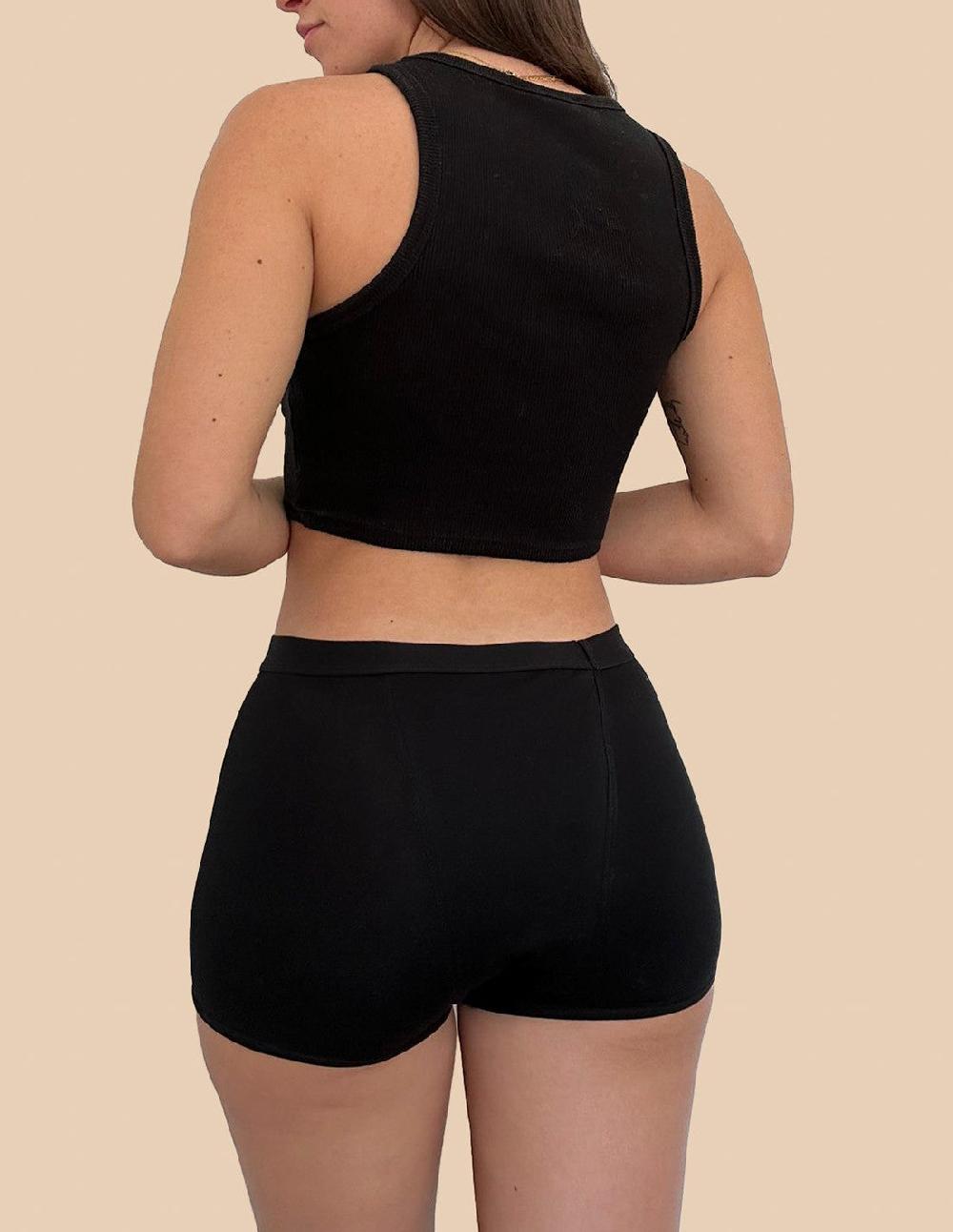 Anaissa Short Menstrual Fabricada En Bambú Flujo Abundante- Incontinencia- Protección De Fugas Amélie