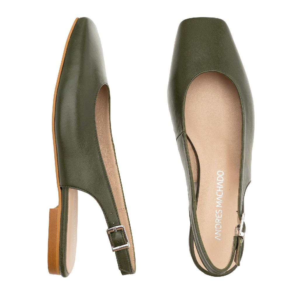 Andres Machado Bailarina Destalonada En Piel Kaki