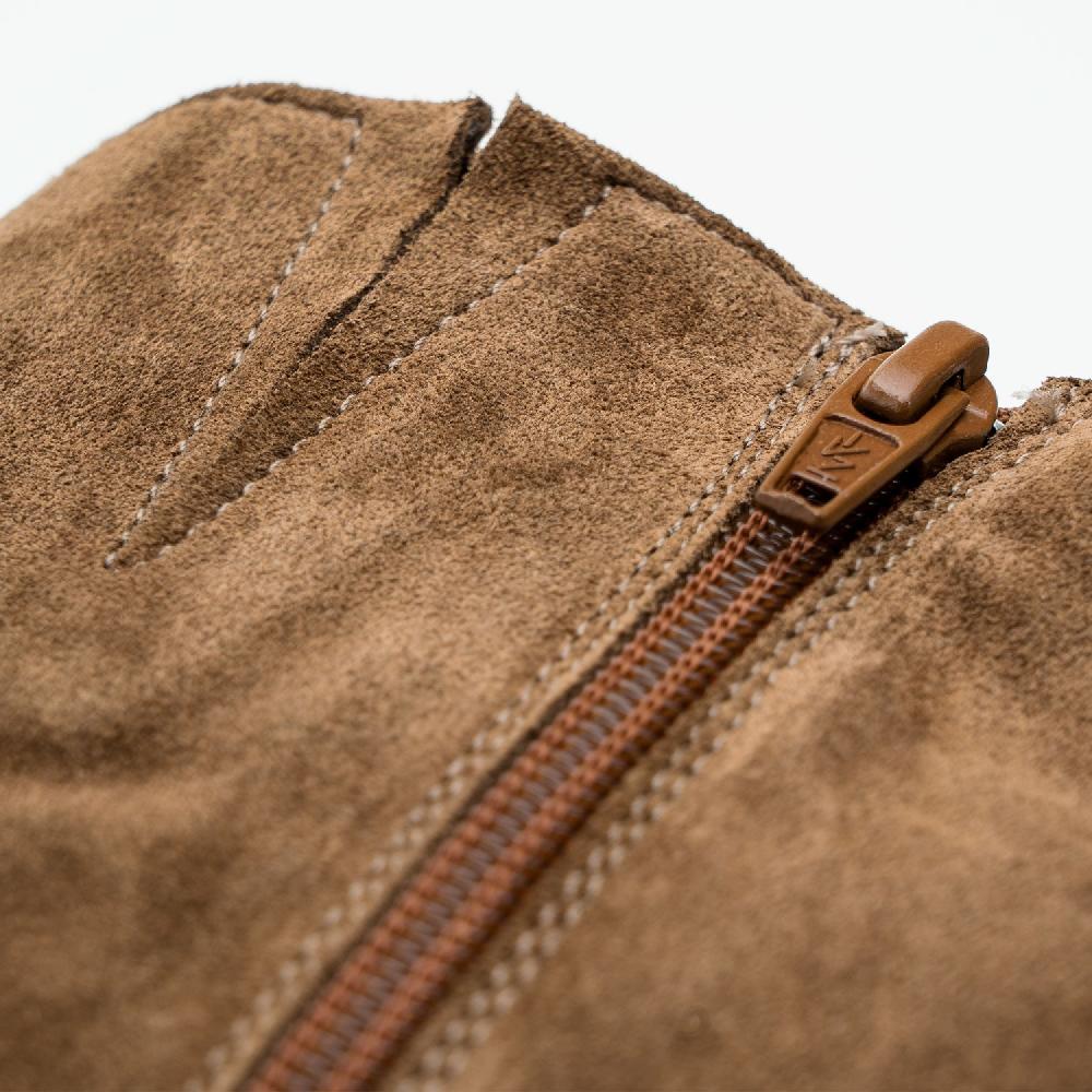 Andres Machado Bota Alta En Serraje Marrón