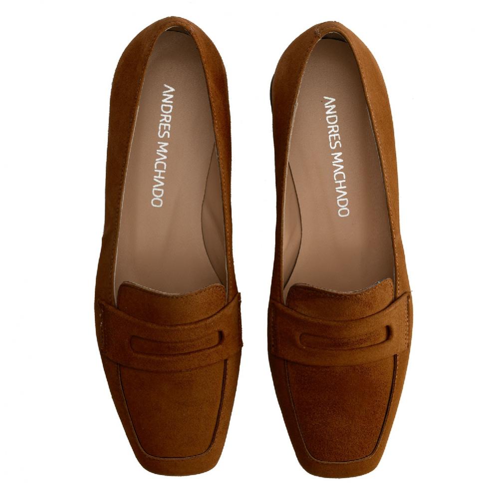 Andres Machado Mocasín Ante Marrón