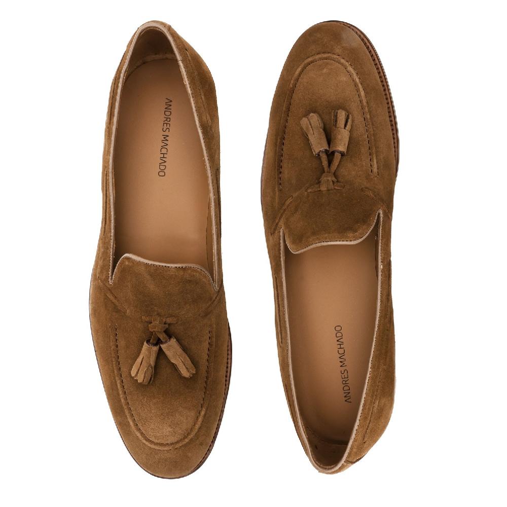 Andres Machado Mocasín Serraje Camel